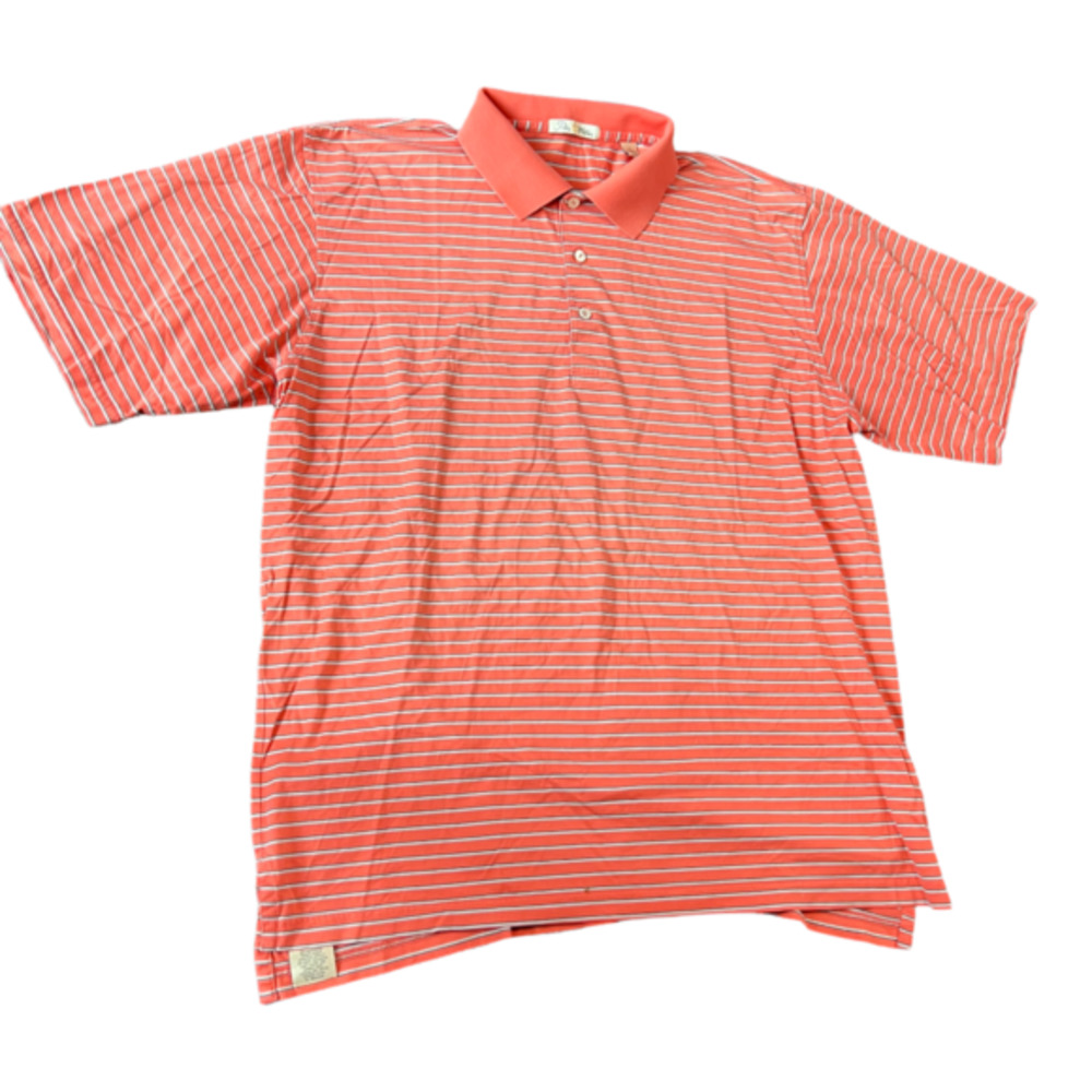 Vintage Peter Millar stripped Polo size L